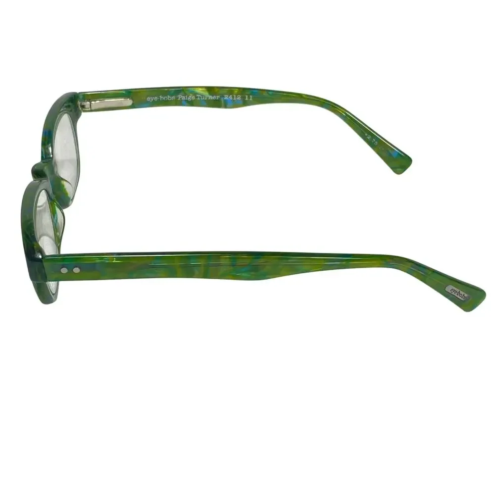 Eyebobs Paige Turner 2412 11 Green Mottled Tortoise Eyeglasses Frame Frames Only